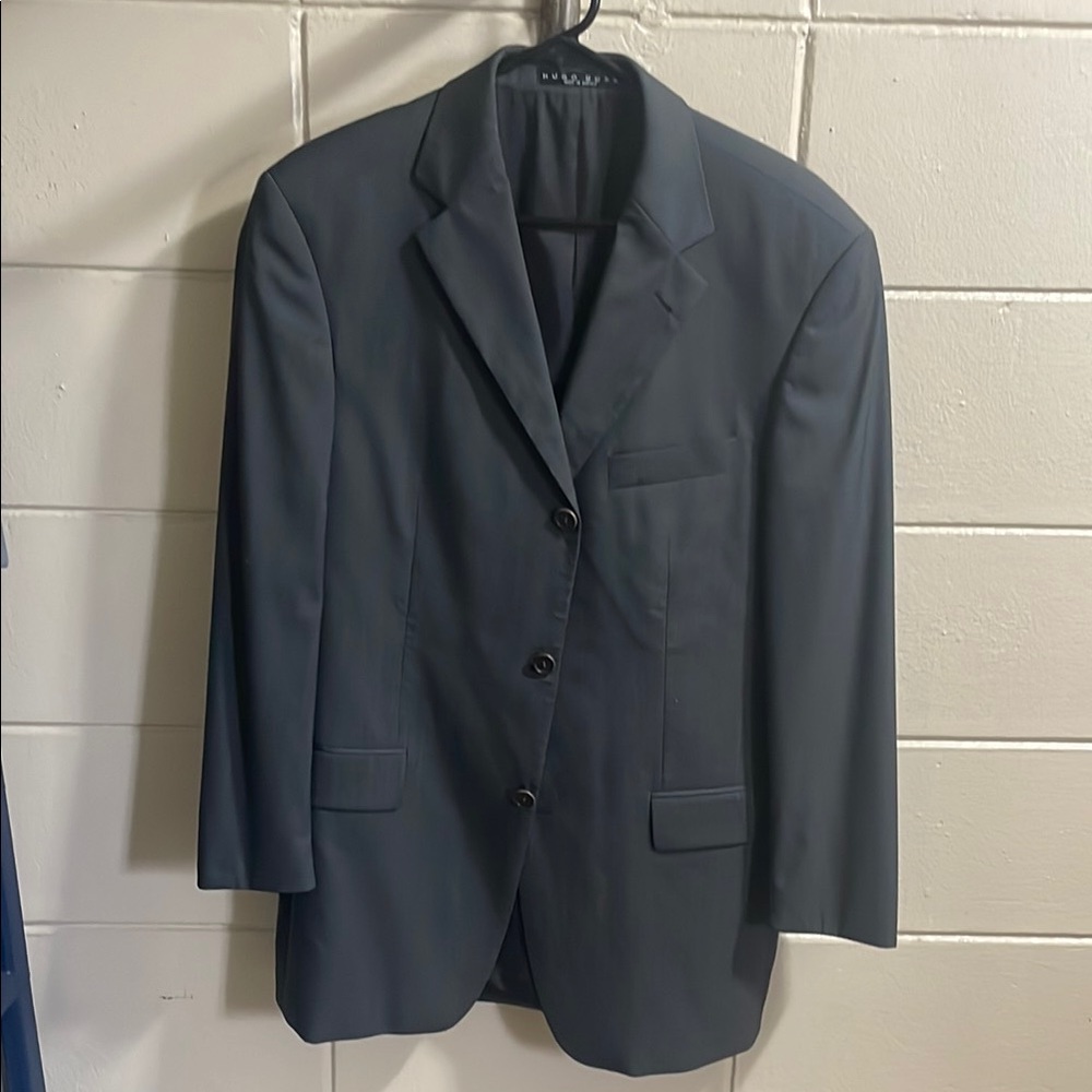 Hugo Boss Angelico/Lucca Gray Sport Coat with Structured Shoulders Size 40R
